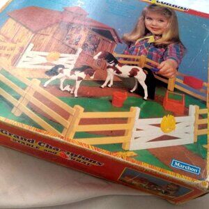 Grand Champion Stables and Corral 1988 Vintage Antique by Marchon Age 3 up